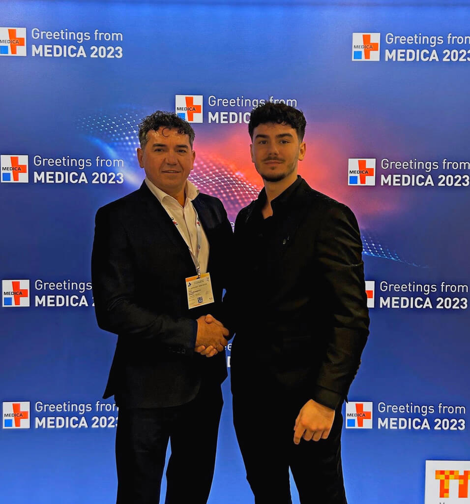 Prof. dr. Florin Sângeorzan și Florin Sângeorzan Jr. la Medica 2023